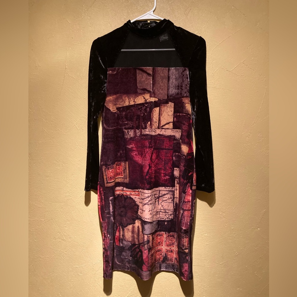 Velvet Long Sleeve Dress
